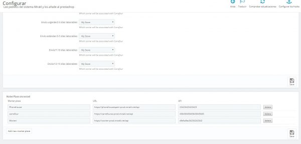 config 1 600x287 - Importación de pedidos al sistema #Prestashop desde #Marketplace que usan el sistema #Mirakl