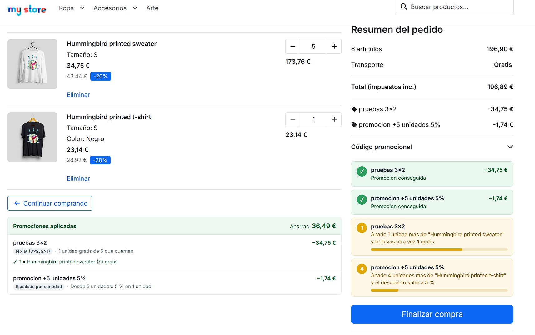 3 Discount Lab: 3x2, escalados y packs para PrestaShop, con el ROI de cada promocion - Imagen 4