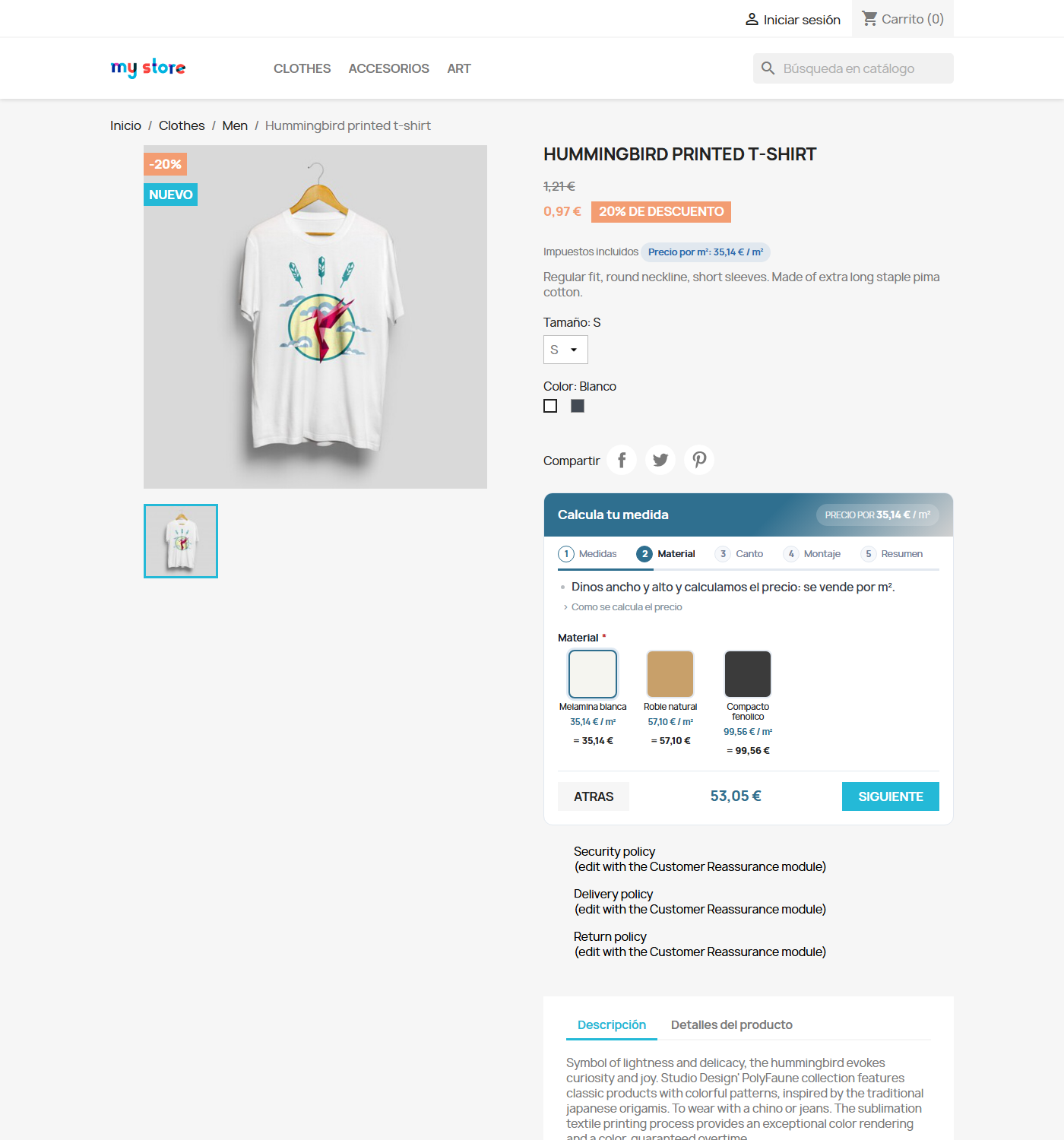 front-paso-material Ecom Measure — Vender por metros, m², m³, kilos y unidades con opciones y materiales - Imagen 13